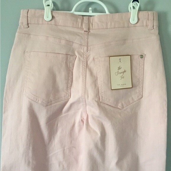 Ted Baker Lemin Pink High Waisted Straight Leg Ankle Jeans. NWT. Size 30 - Picture 7 of 12